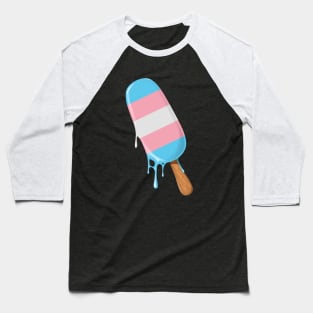 Transgender Pride Ice Cream LGBT Trans Flag Trans Pride Baseball T-Shirt